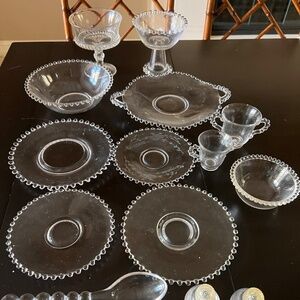 Anchor Hocking Imperial Candlewick Serving Pieces - Set of 16